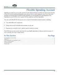 Flexible Spending Accounts - My Lowe's Life