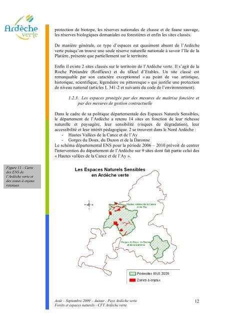 ForÃªts et espaces naturels en AV - Syndicat Mixte de l'ArdÃ¨che Verte