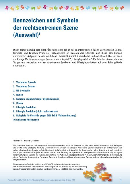 kennzeichen und symbole der rechtsextremen szene auswahl 1