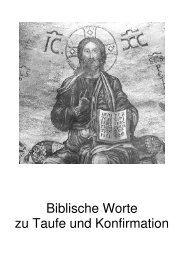 Biblische Worte zu Taufe und Konfirmation