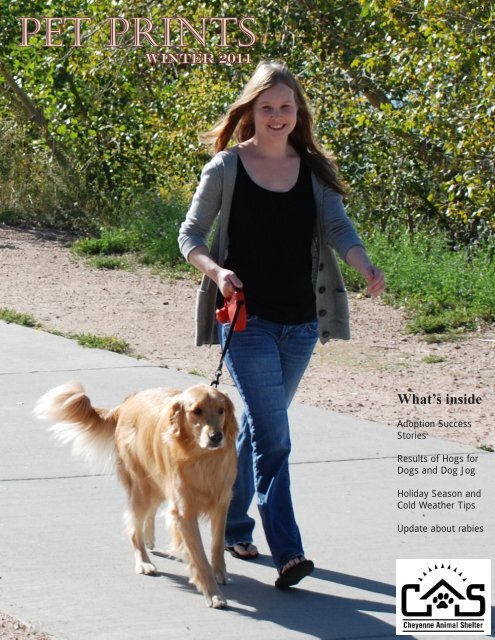 Winter 2011 Newsletter - Cheyenne Animal Shelter