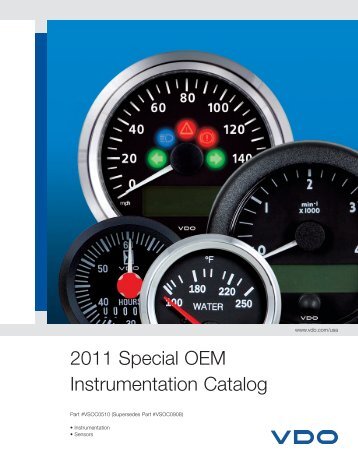 2011 Special OEM Instrumentation Catalog - Vehicle Controls