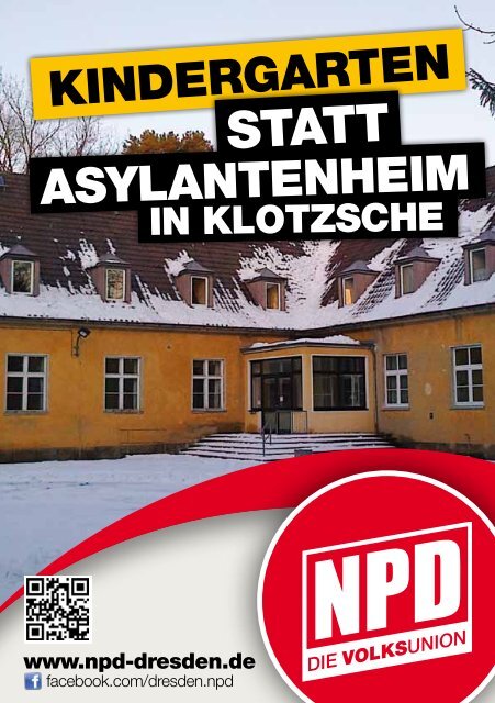 Kindergarten statt Asylantenheim in Klotzsche - NPD-Dresden