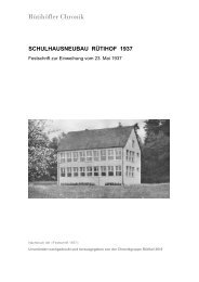 Schulhausneubau Rütihof 1937 - Rütihöfler Chronik
