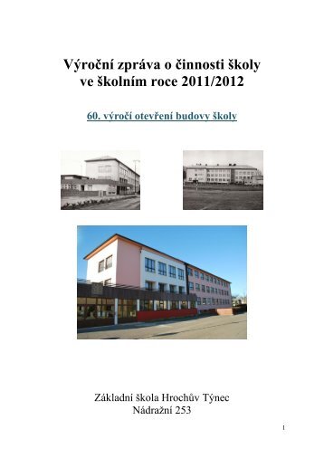 Výroční zpráva o činnosti školy - ZŠ Hrochův Týnec