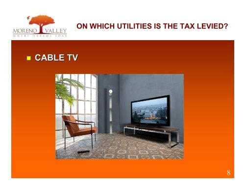 what is the utility user's tax? - Moreno Valley