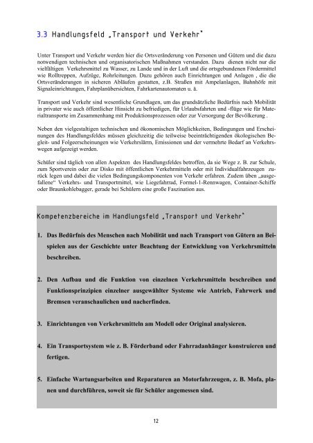 VDI-Bildungsstandard Technik - (VDI) Berlin-Brandenburg