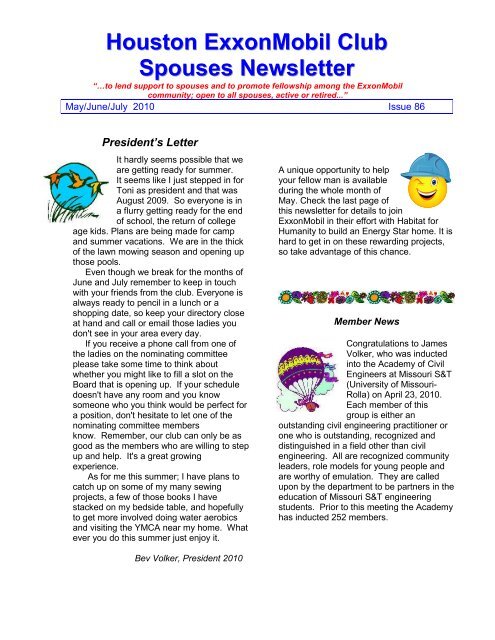 May 2010 Houston ExxonMobil Club