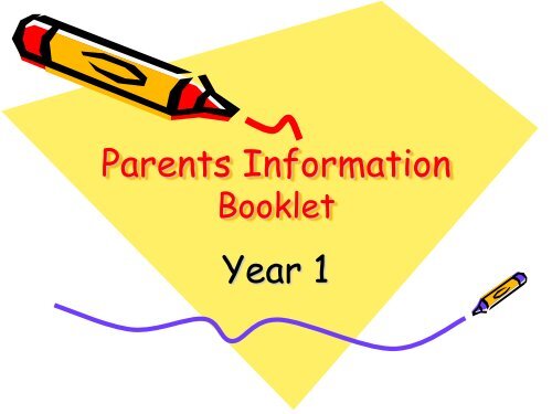 Parents Information Year 1 - Avanti Schools Trust