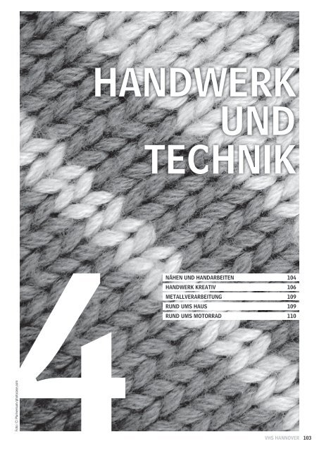 HS 12 Handwerk und Technik - Volkshochschule Hannover