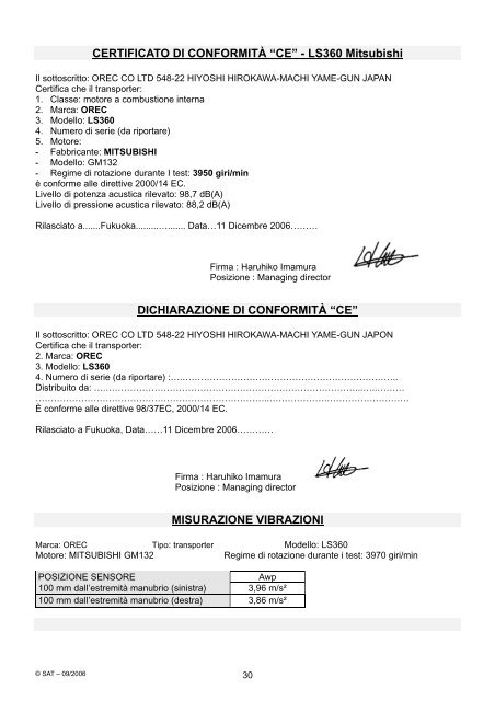 LS 461/LS46DH - Manuale d'uso - FIABA Srl