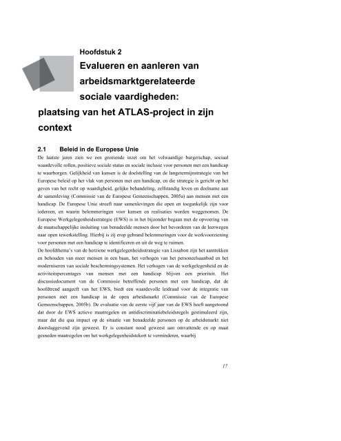 Resultaten van de ATLAS - (www.projectatlas.org).