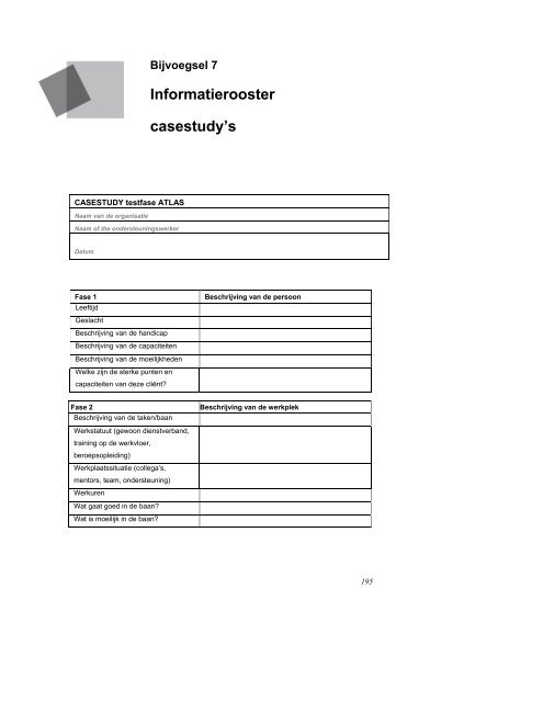 Resultaten van de ATLAS - (www.projectatlas.org).