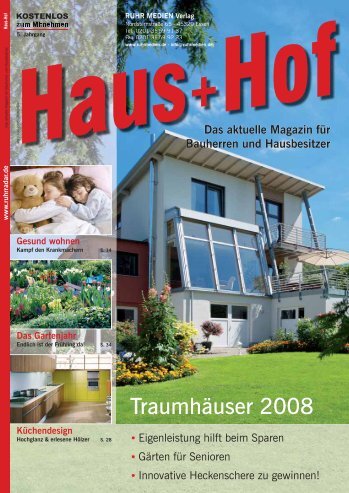 Traumhäuser 2008 - RUHR MEDIEN Werbeagentur