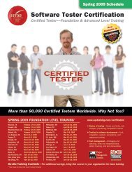 Software Tester Certification - SQE.com