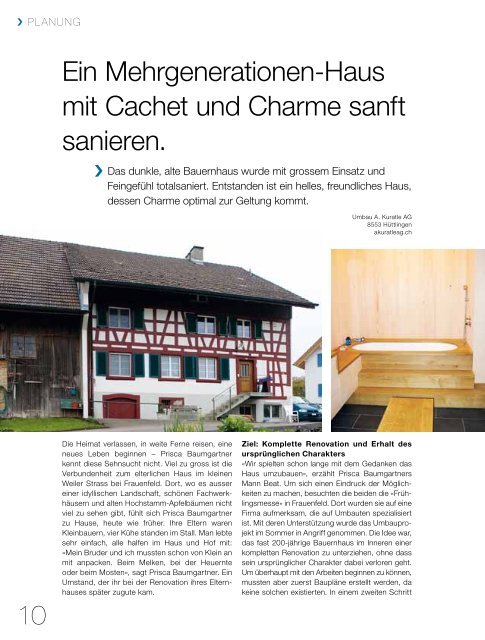 Ein Mehrgenerationen-Haus mit Cachet und Charme sanft sanieren.