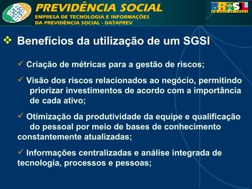 CertificaÃ§Ã£o ISO/IEC 27001 - Dataprev