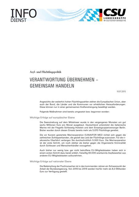 Infodienst Asyl