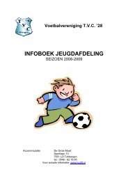 Download hier het infoboek jeugdafdeling seizoen 2008 ... - Tvc '28