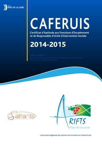 Pour en savoir plus sur la formation CAFERUIS - Arifts