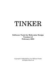 TINKER - Department of Chemistry