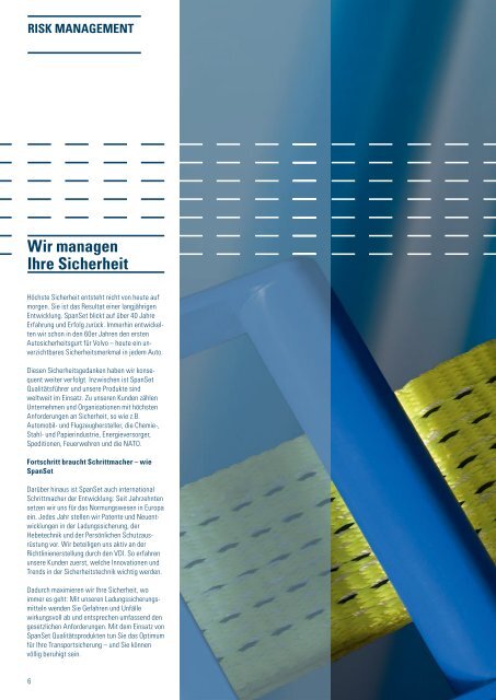 Bereichskatalog Ladungssicherung - SpanSet GmbH & Co. KG