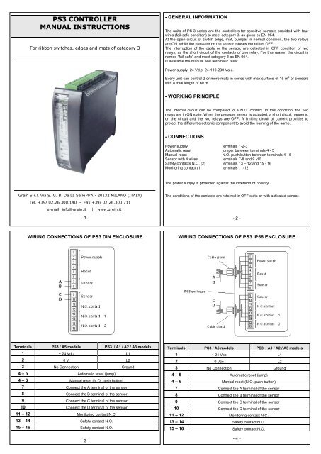 PS3 CONTROLLER MANUAL INSTRUCTIONS - grein