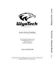 2012-2014 Catalog - WyoTech Tour