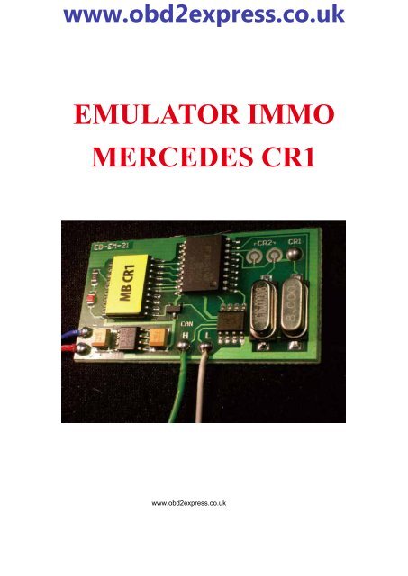 EMULATOR IMMO MERCEDES CR1 - Car diagnostic tool
