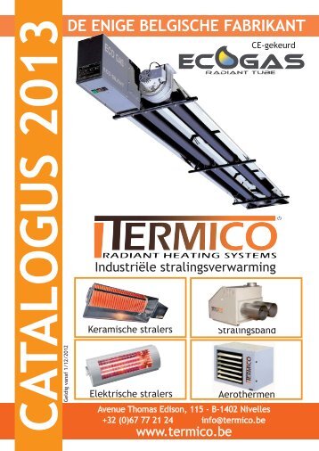 Algemene catalogus stralingsverwarming - Termico