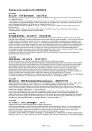 Spielberichte weibliche B 2 2009/2010 SC Lehr Ã¢ÂÂ TSV Bernstadt 33:5