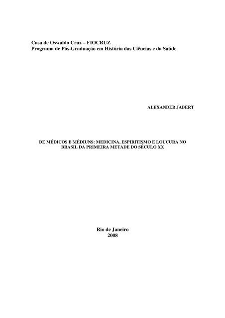 Loucos e degenerados  História, Ciências, Saúde – Manguinhos