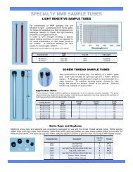 specialty nmr sample tubes - Spectra 2000 Srl