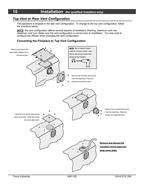 Installation Manual - Fireplaces