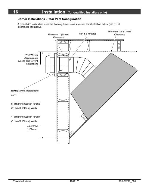 Installation Manual - Fireplaces