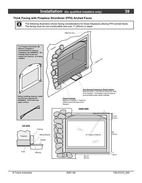 Installation Manual - Fireplaces