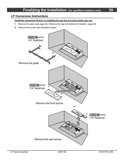 Installation Manual - Fireplaces