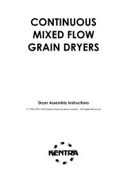 Kentra Dryer Assembly Manual - Kentra Grain Systems Limited