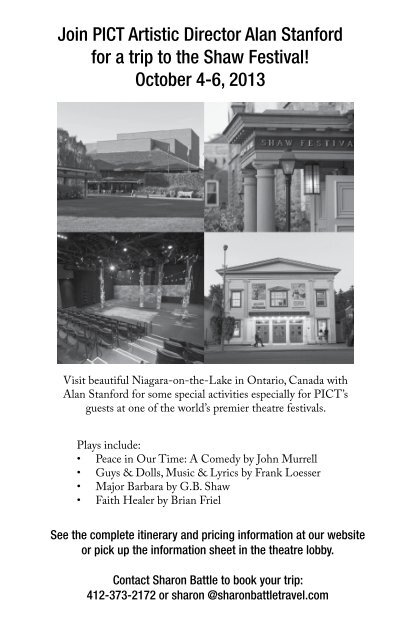 download the program book - Pittsburgh Irish & Classical Theatre