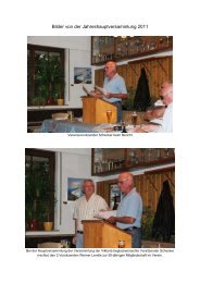 Bilder von der Jahreshauptversammlung 2011 - SCV Griesheim