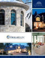 Brighton Windows Brochure - Quaker Windows and Doors