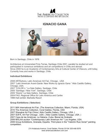 IGNACIO GANA - The Americas Collection
