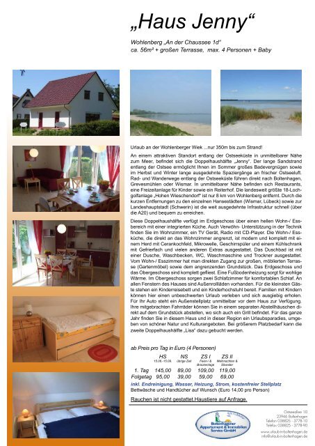 Haus Jenny Boltenhagen Ostseeurlaub