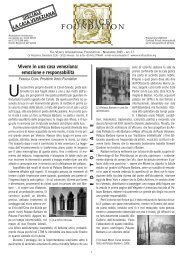 NEWS N. 17 - The Venice International Foundation