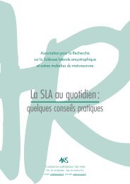 La SLA au quotidien: - ARSla