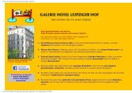 Galerie Hotel Leipziger Hof Ein Beitrag zu Leipzigs Kunst und Kultur ...