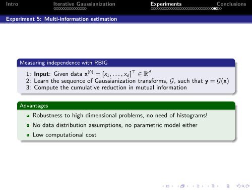 Multivariate Gaussianization for Data Processing