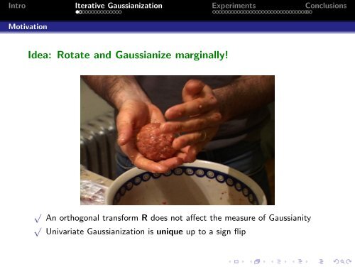 Multivariate Gaussianization for Data Processing