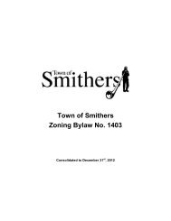 Zoning Bylaw 1403 for Town of Smithers