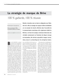 La stratÃ©gie de marque de Brive.pdf - Office de tourisme de Brive La ...